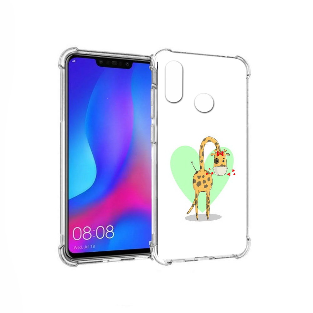 Чехол MyPads Tocco для Huawei Nova 3 Влюбленный жираф 14 февраля (PT115710.27.47)