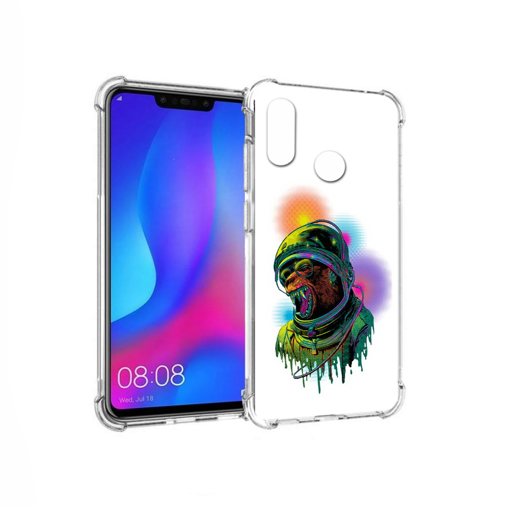 

Чехол MyPads Tocco для Huawei Nova 3 медведь космонавт (PT115710.27.466), Прозрачный, Tocco