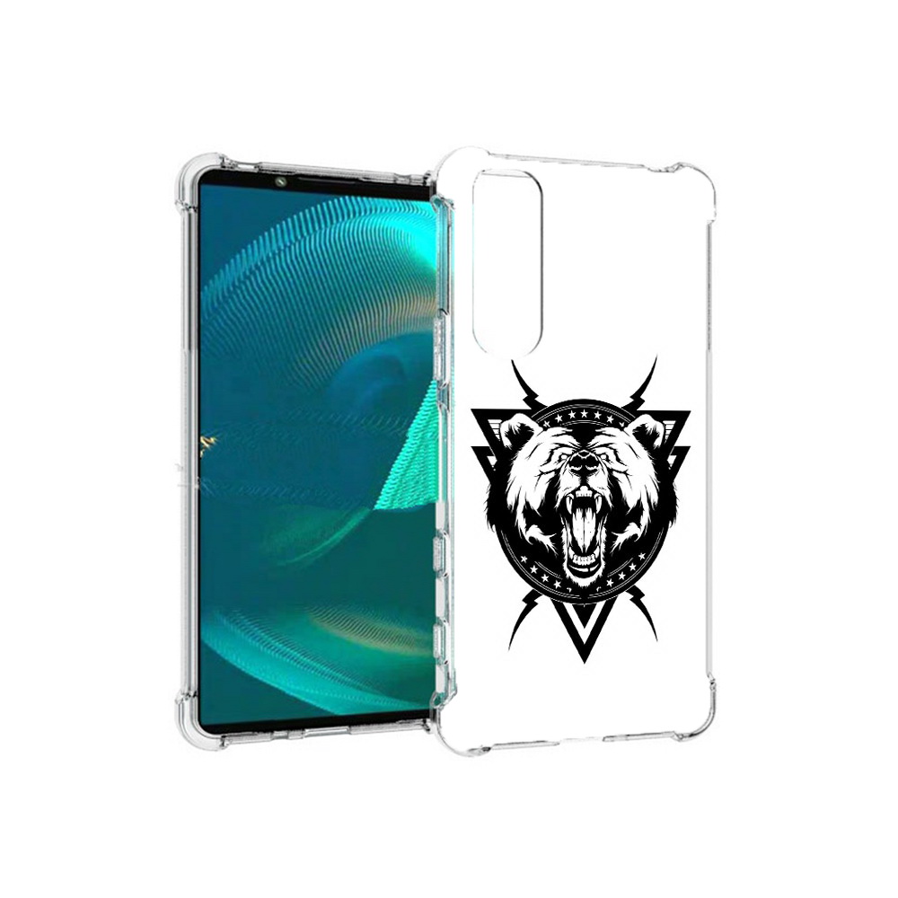 

Чехол MyPads Tocco для Sony Xperia 5 III медведь в треугольнике (PT172137.231.464), Прозрачный, Tocco