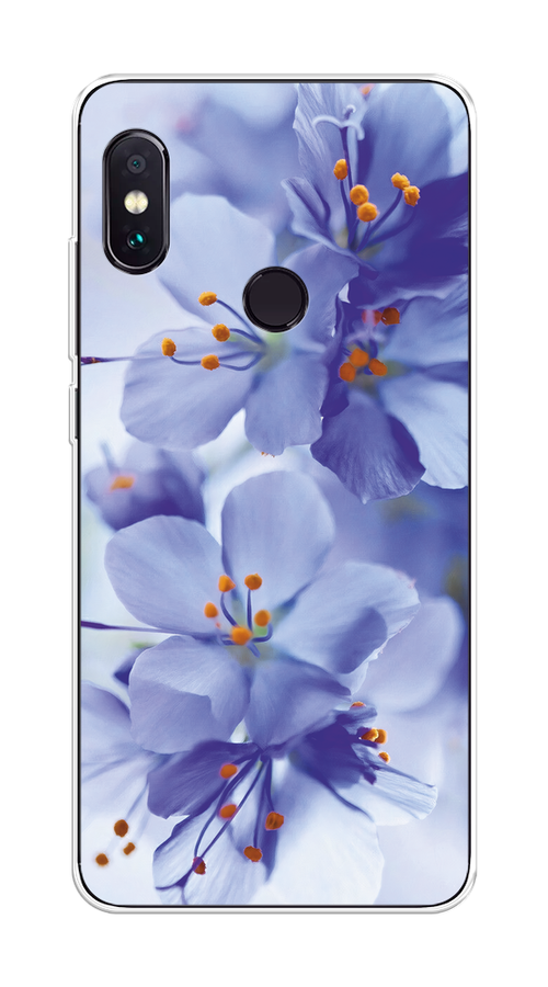 

Чехол на Xiaomi Redmi Note 5/Note 5 Pro "Фиолетовые цветки", Фиолетовый;синий, 32750-1