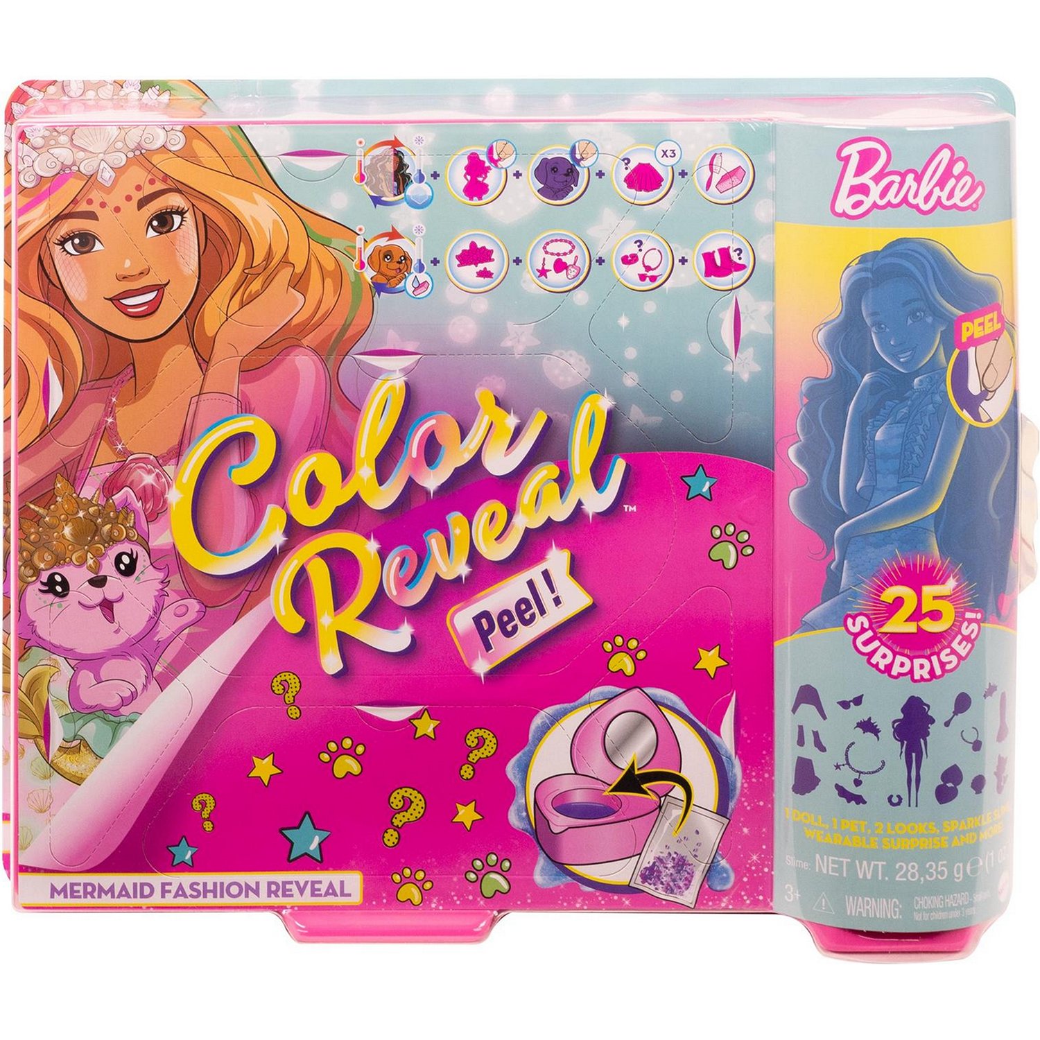 

Кукла Mattel Barbie Кукла-сюрприз Русалка с сюрпризами внутри GXV93