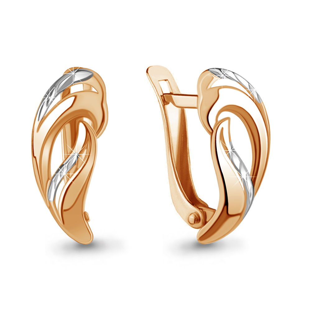 

Серьги из красного золота Aquamarine 31632, 31632_585_кз