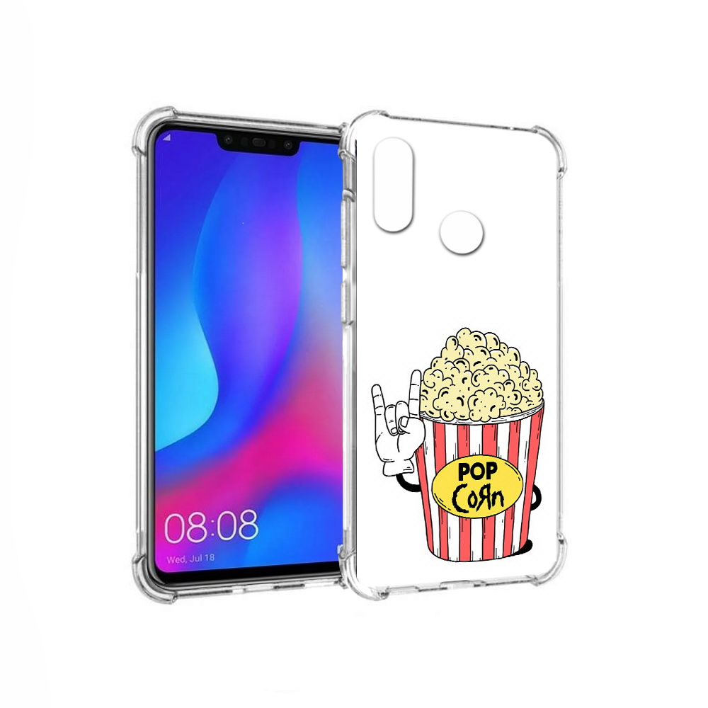 

Чехол MyPads Tocco для Huawei Nova 3 крутой попкорн (PT115710.27.427), Прозрачный, Tocco