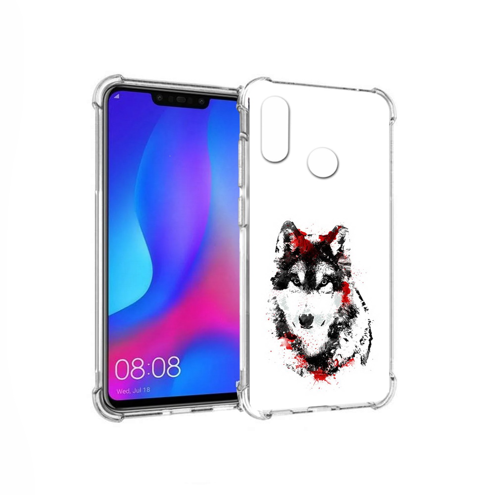Чехол MyPads Tocco для Huawei Nova 3 кровавый волк (PT115710.27.416)