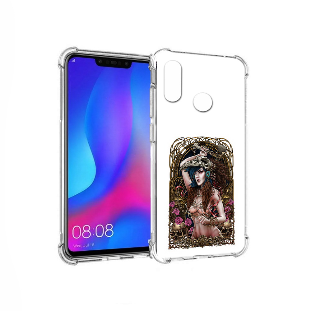 

Чехол MyPads Tocco для Huawei Nova 3 красивая девушка рисунок (PT115710.27.407), Прозрачный, Tocco