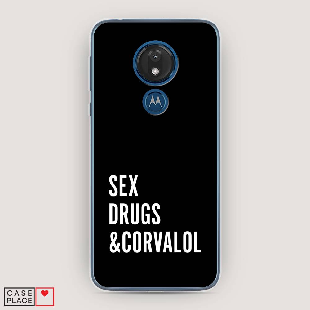 

Чехол для Motorola Moto G7 "Corvalol", Черный;серый;белый, 241150-6