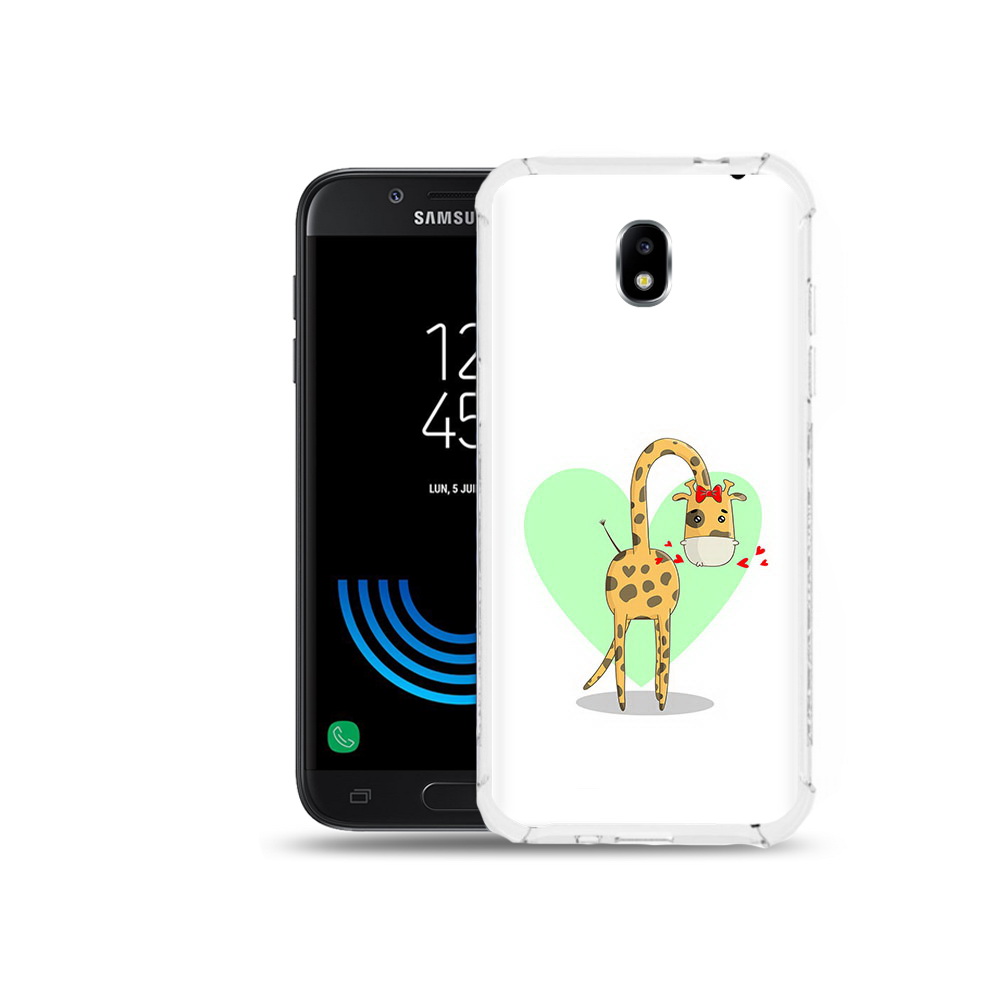 

Чехол MyPads Tocco для Samsung Galaxy J5 (2017) Влюбленный жираф 14 февраля, Прозрачный, Tocco