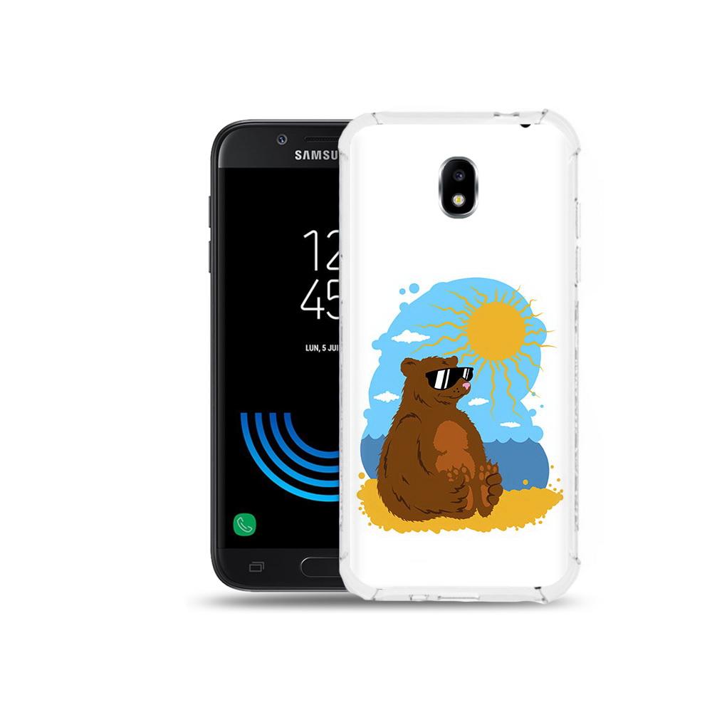 

Чехол MyPads Tocco для Samsung Galaxy J5 (2017) медведь на чиле, Прозрачный, Tocco