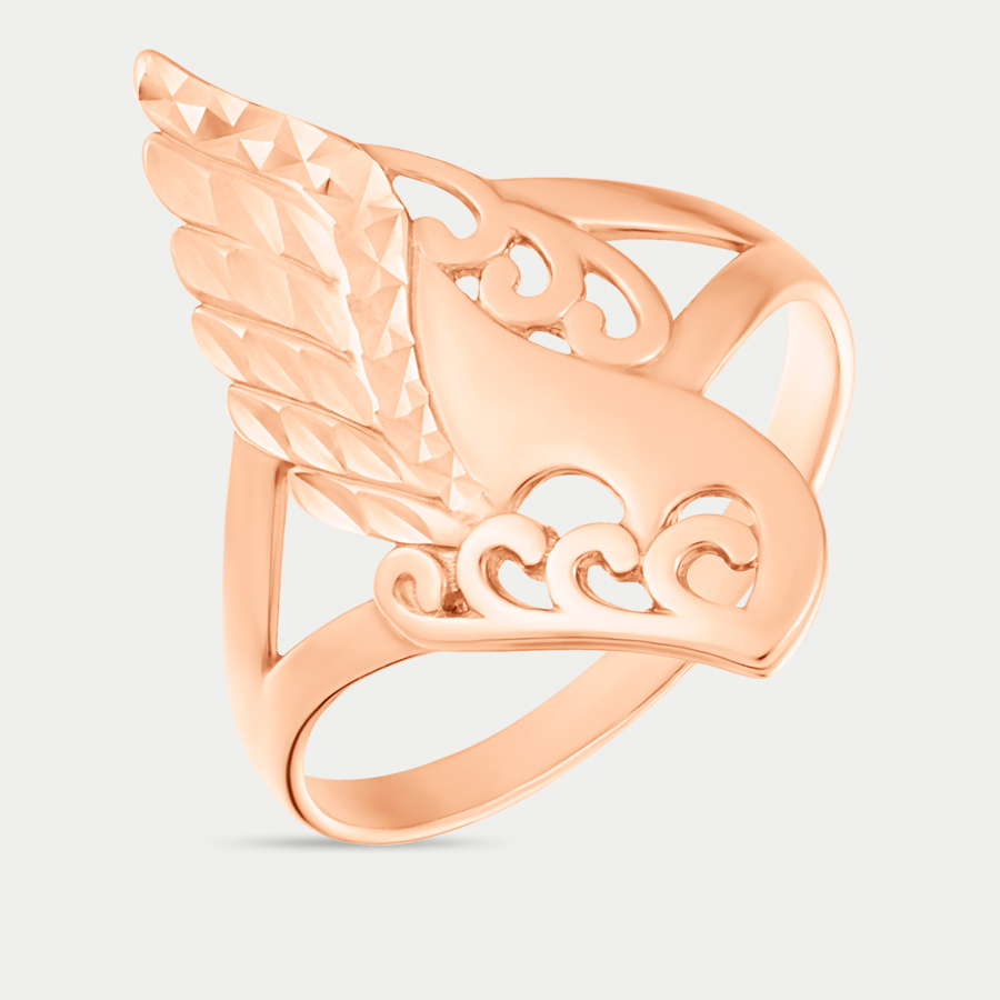 Кольцо из розового золота р. 20,5 Atoll 10401А