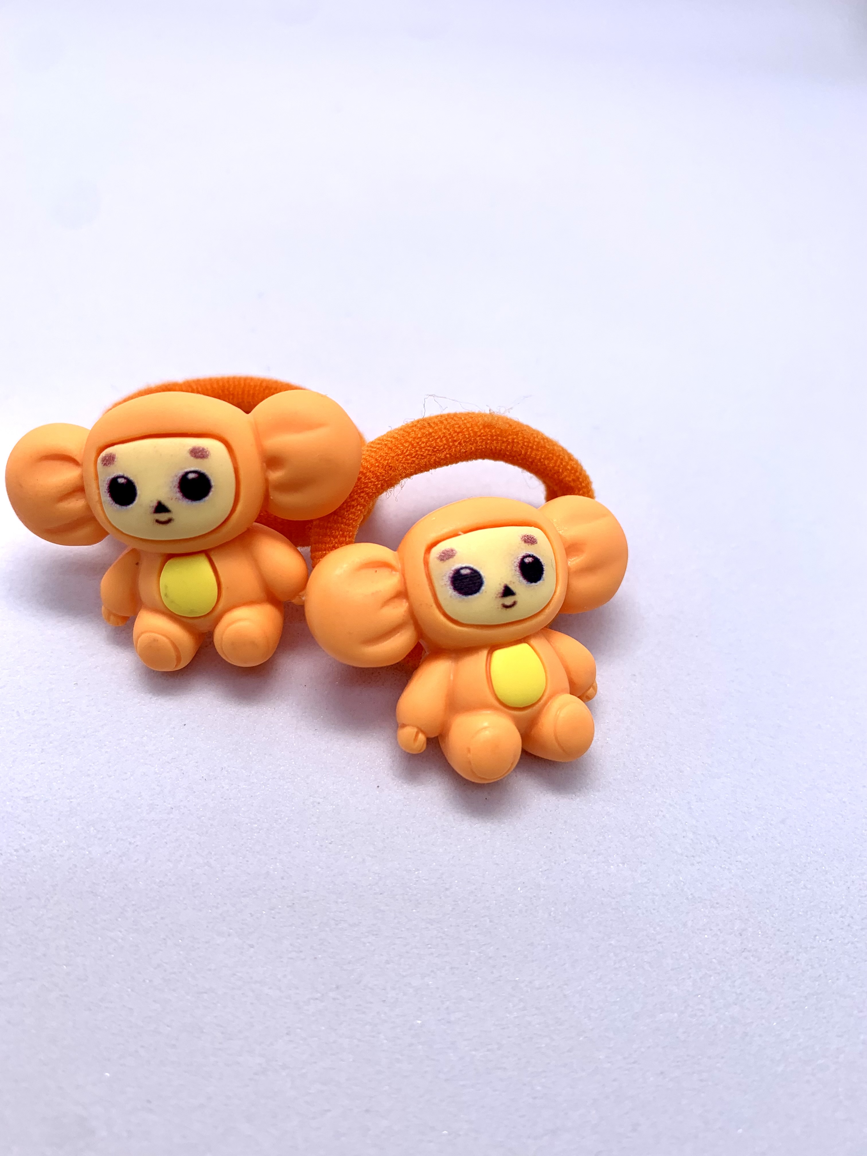 Детские резинки для волос 33-Резинки Чебурашки, оранжевый