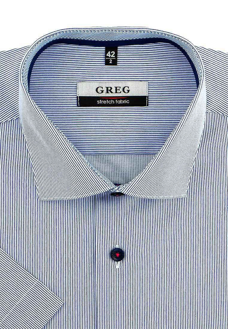 

Рубашка мужская Greg 01-00011815 голубая 40, Голубой, 01-00011815