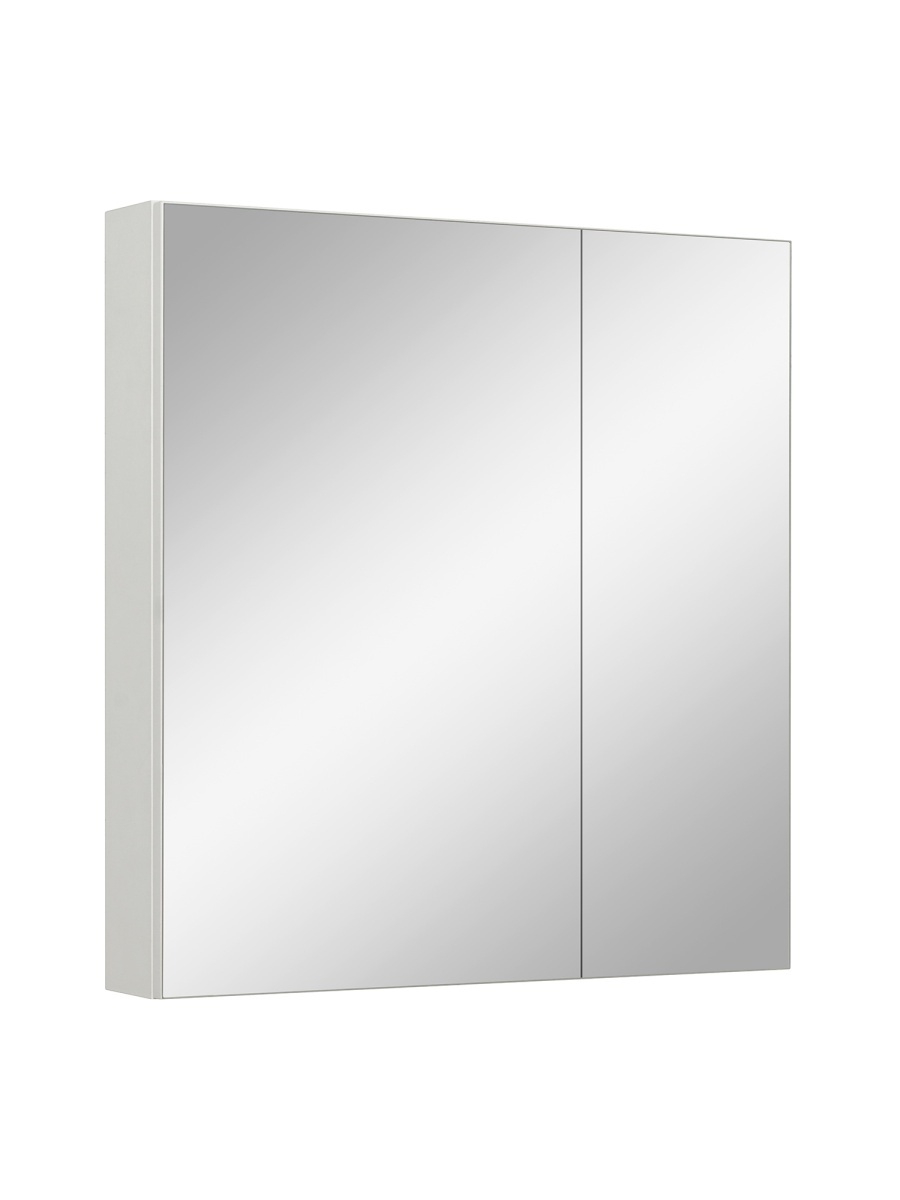 Зеркало шкаф для ванной Runo Лада 60 белый /правый регина рп 160 полка с 2 мя фасадами