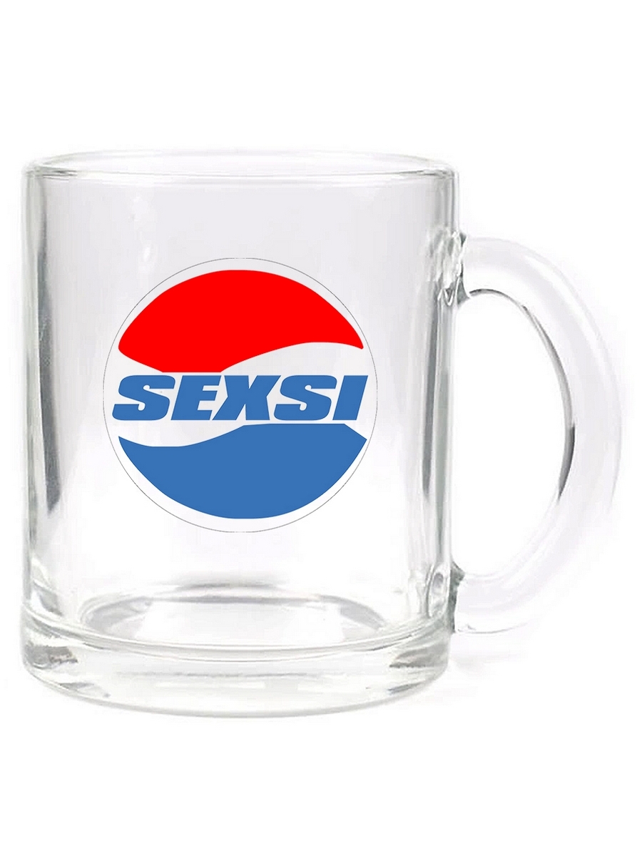 фото Кружка drabs стеклянная прозрачная sexsi - pepsi