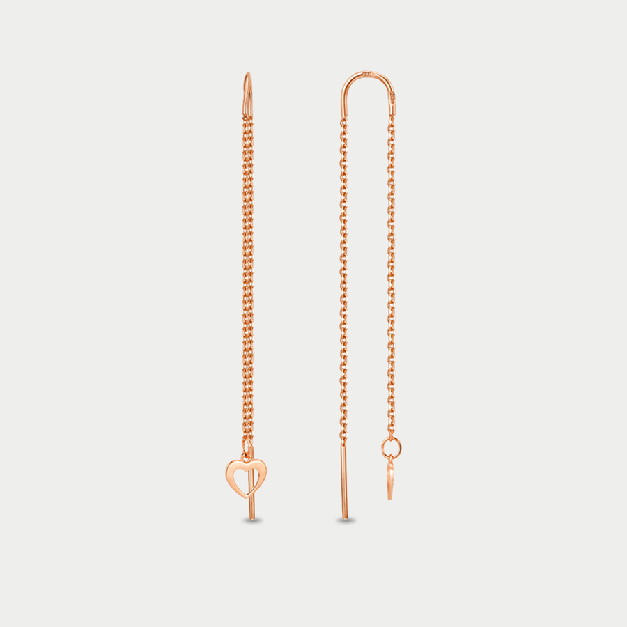 

Серьги из розового золота Династия 015542-1000, 015542-1000