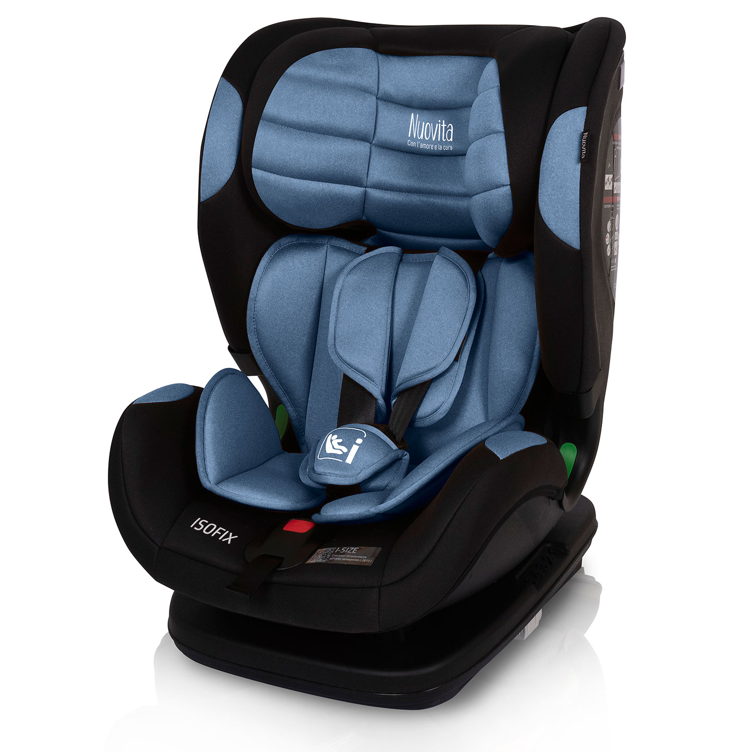 фото Автокресло nuovita maczione nis3-1, isofix, группа 1,2,3, 9-36 кг (blu/синий)