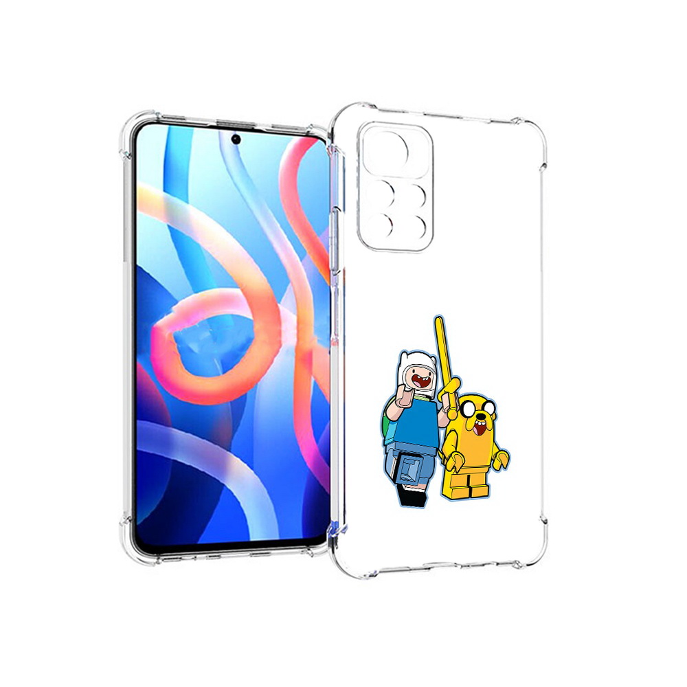

Чехол MyPads Tocco для Xiaomi Poco M4 Pro 5G время приключений лего (PT200061.301.274), Прозрачный, Tocco