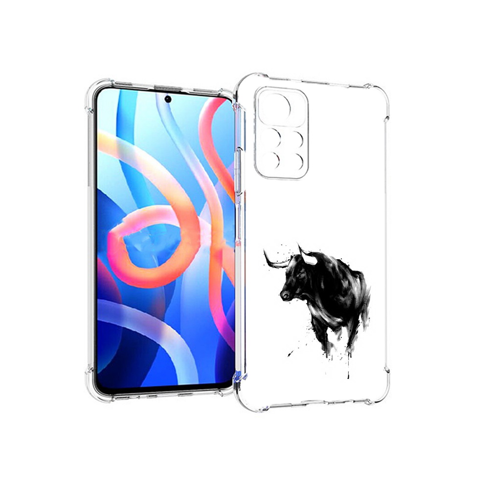 

Чехол MyPads Tocco для Xiaomi Poco M4 Pro 5G бык (PT200061.301.254), Прозрачный, Tocco
