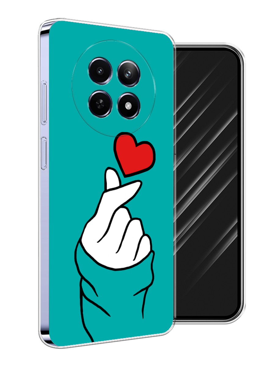 

Чехол Awog на Realme 12 5G "Маленькое сердечко", Голубой;белый;красный, 2516450-1