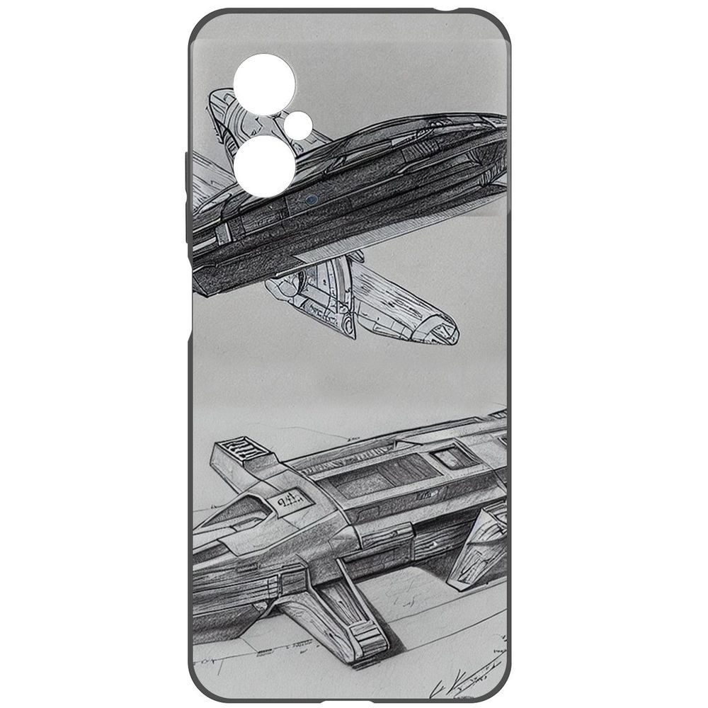 

Чехол-накладка Софт Набросок для Poco M4 5G