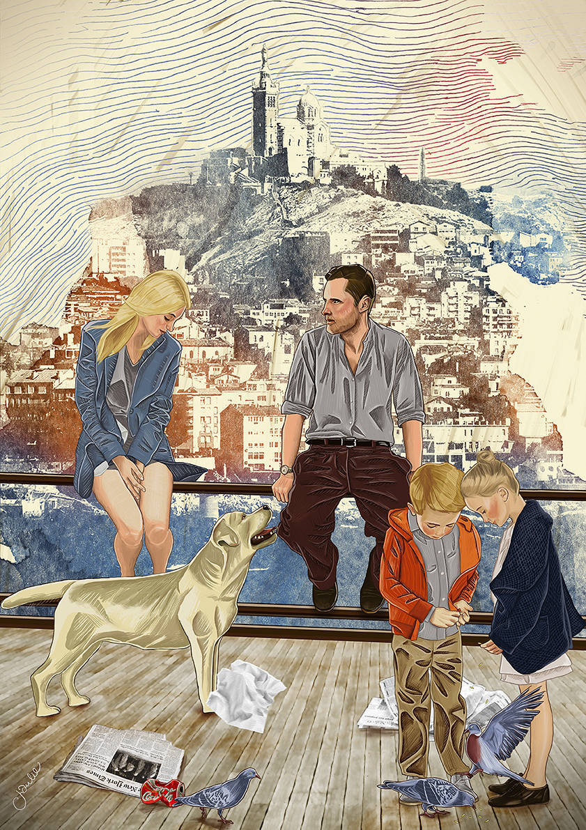 

Большой постер на стену Марсель 60х90 см без рамы, CBMARS