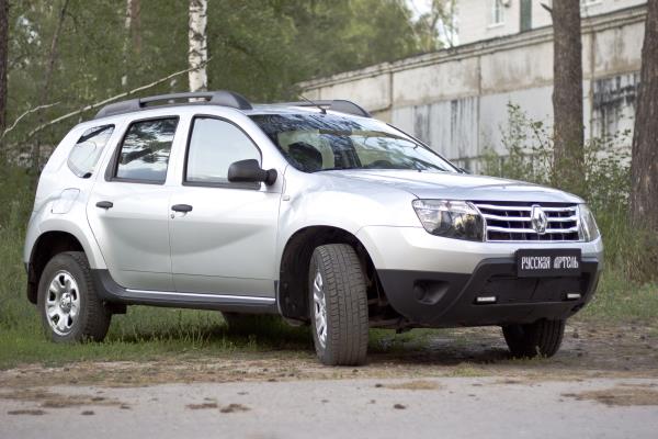 Защитная сетка решетки переднего бампера для Renault Duster (2010-2015)