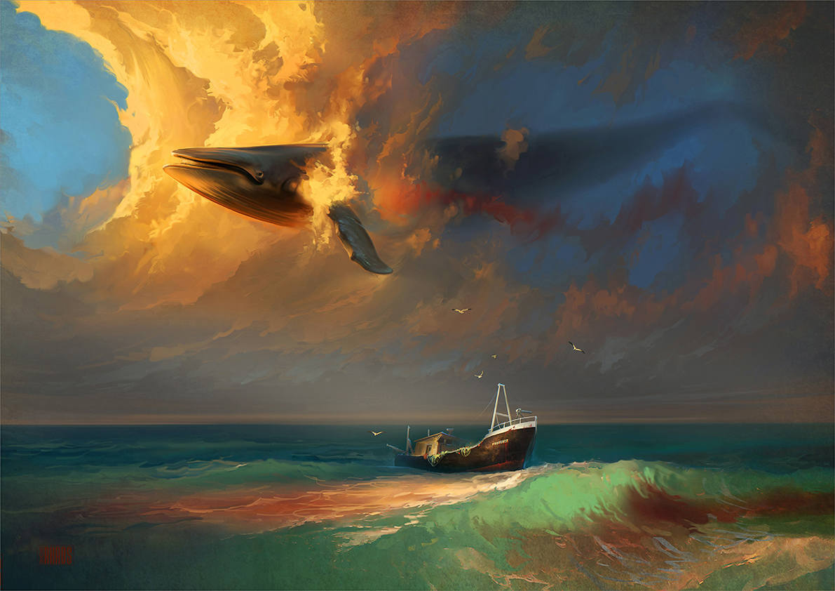 

Большой постер на стену Sorrow For The Whales 40х50 см без рамы, RHSORROW_
