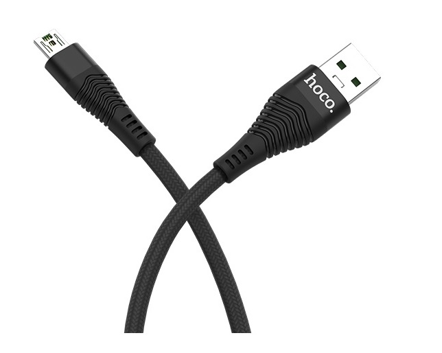 

Кабель для мобильных устройств micro USB-USB Hoco U38 1.2м черный, U38