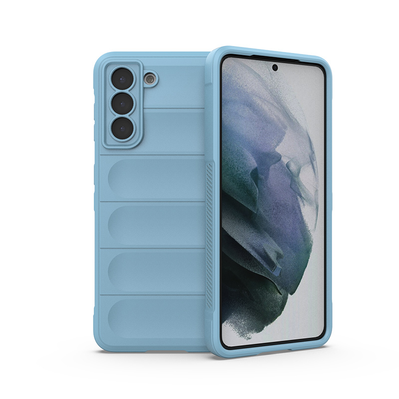 

Противоударный чехол Flexible Case для Samsung Galaxy S21+, голубой, Flexible Case