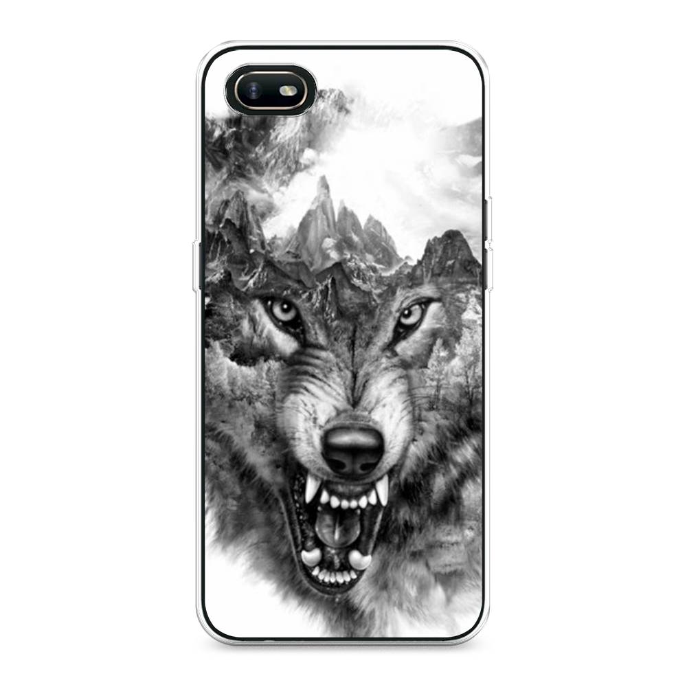 

Чехол Awog "Волк в горах" для Oppo A1k, Разноцветный, 252150-1