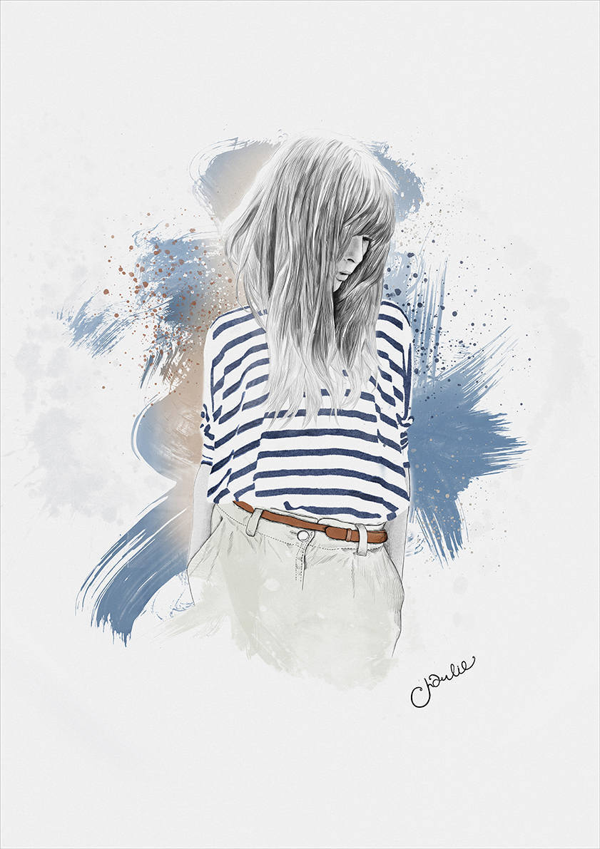 

Большой постер на стену Stripes 40х50 см без рамы, CBSTRIPES