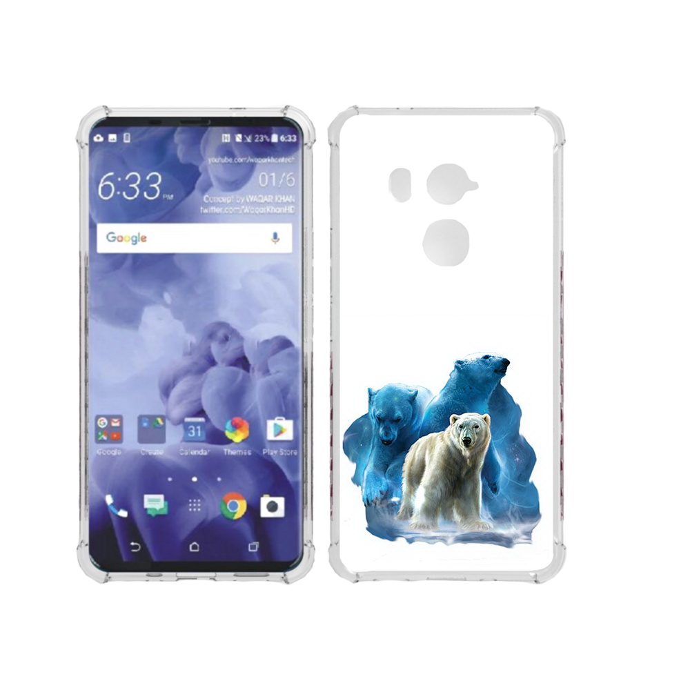 

Чехол MyPads Tocco для HTC U11 Plus полярный медведь, Прозрачный, Tocco
