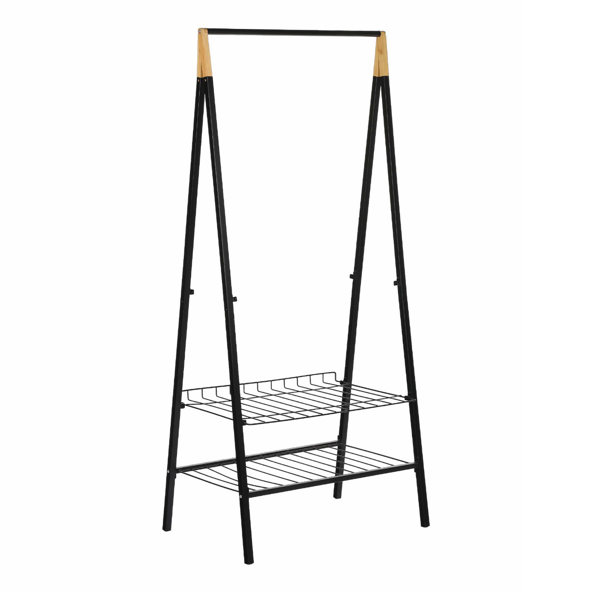 фото Вешалка напольная универсальная casa si bamboo black 68,5 x 45,5 x 153 см