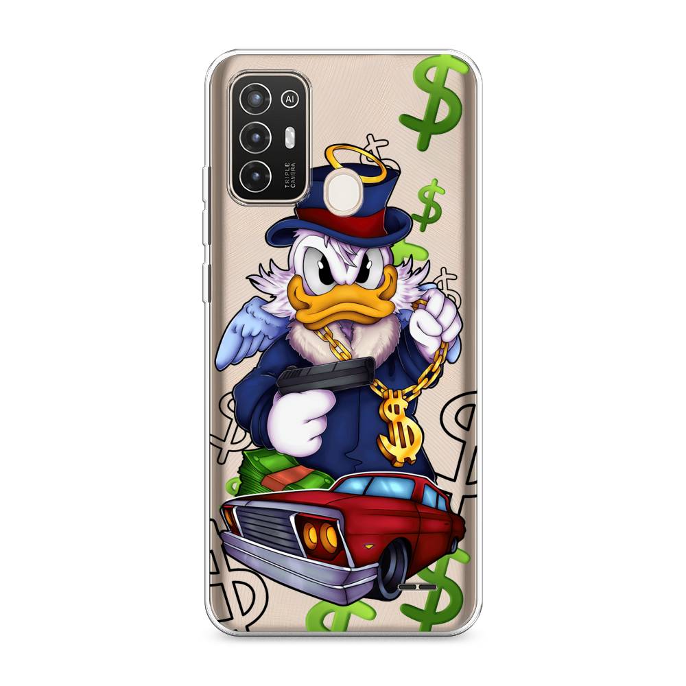 

Чехол на ZTE Blade A52 "Scrooge McDuck with a Gold Chain", Красный;синий;белый, 136250-6