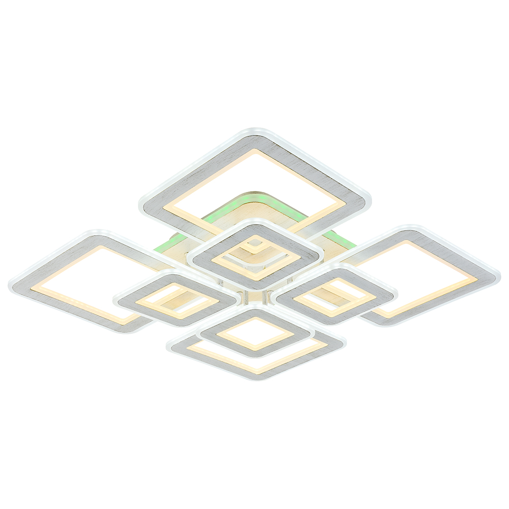 

Потолочная светодиодная люстра Profit Light 8882/4+4B PGD 208W+10W RGB диммируемая с ПДУ, 8882/4+4B