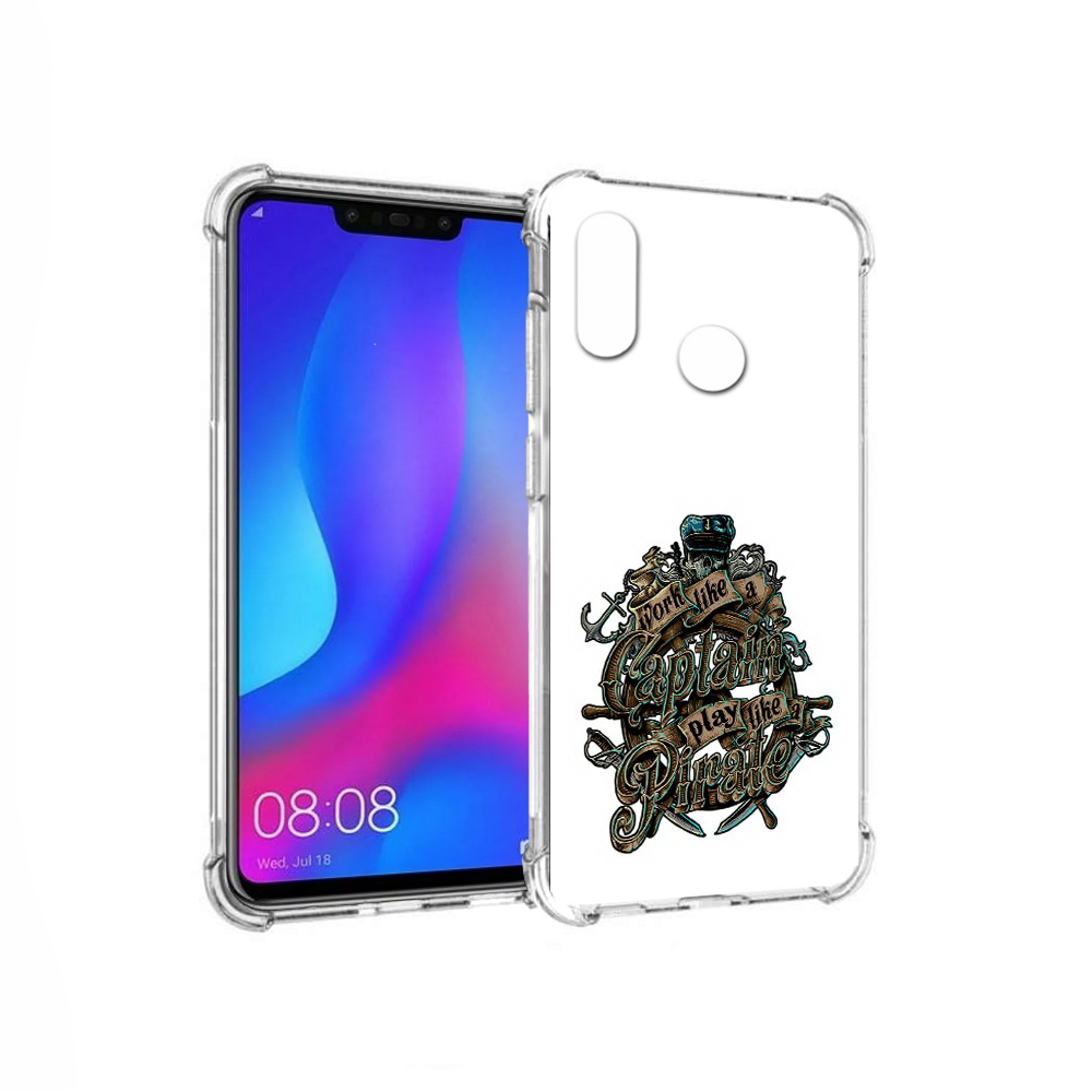 

Чехол MyPads Tocco для Huawei Nova 3 капитан пиратов (PT115710.27.385), Прозрачный, Tocco