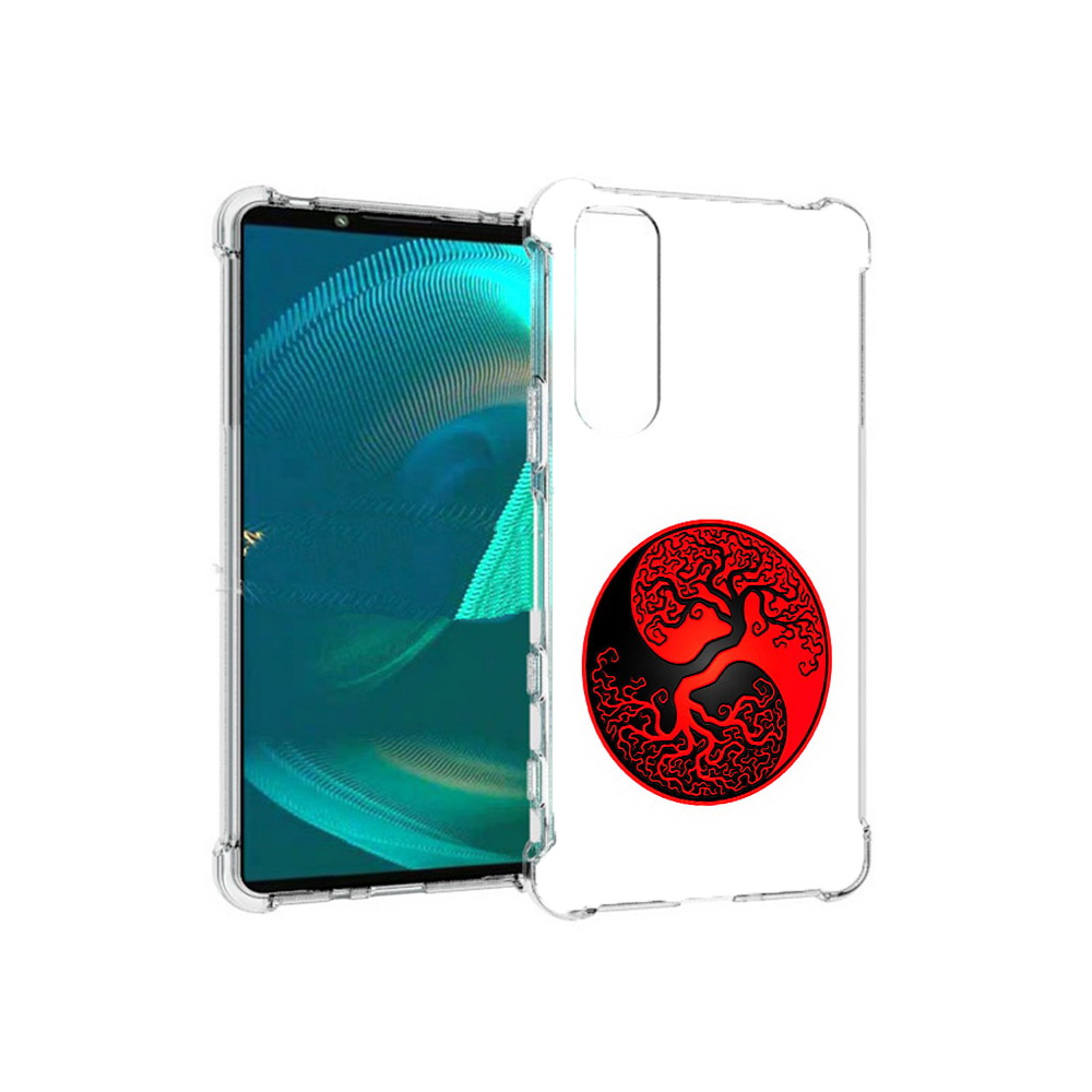

Чехол MyPads Tocco для Sony Xperia 5 III инь янь дерево (PT172137.231.379), Прозрачный, Tocco