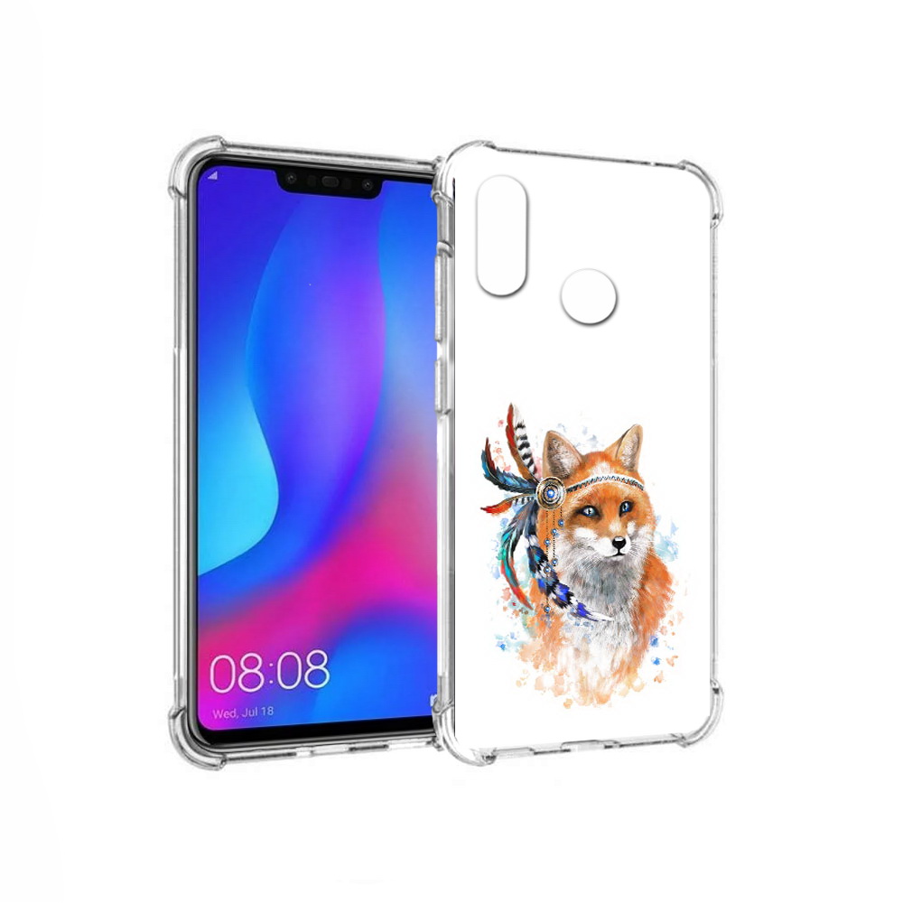 

Чехол MyPads Tocco для Huawei Nova 3 инду лиса (PT115710.27.377), Прозрачный, Tocco