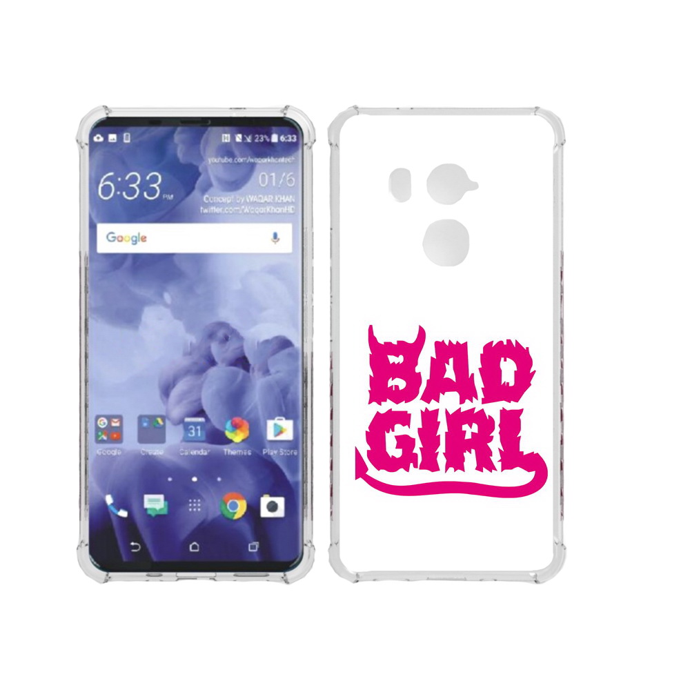

Чехол MyPads Tocco для HTC U11 Plus плохая девочка, Прозрачный, Tocco
