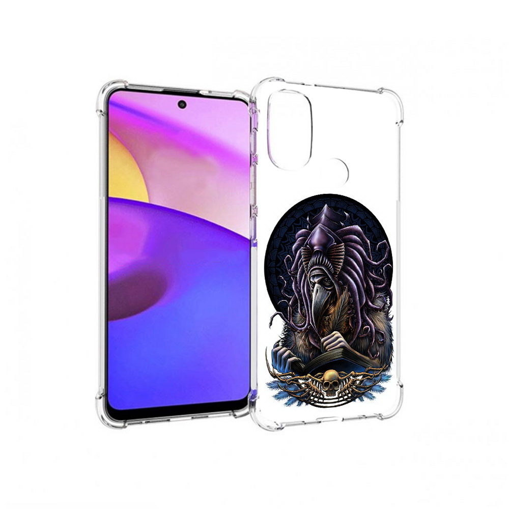 

Чехол MyPads Tocco для Motorola Moto E30 умный ворон (PT227074.357.650), Прозрачный, Tocco
