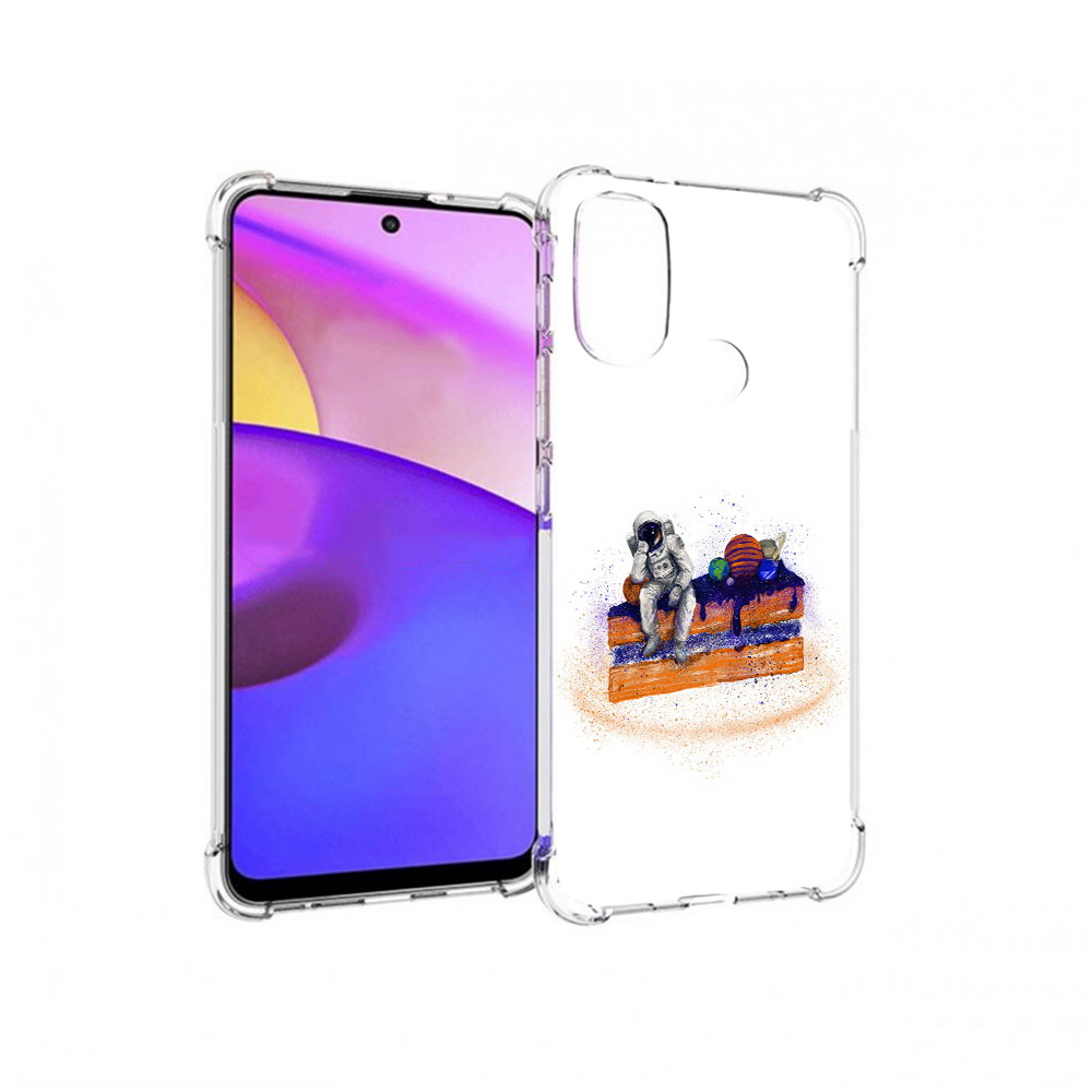 

Чехол MyPads Tocco для Motorola Moto E30 торт с планетами (PT227074.357.648), Прозрачный, Tocco