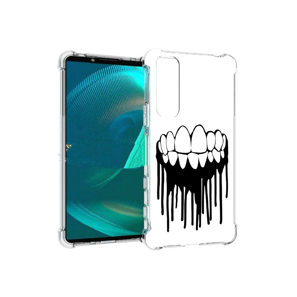 

Чехол MyPads Tocco для Sony Xperia 5 III зубы (PT172137.231.372), Прозрачный, Tocco