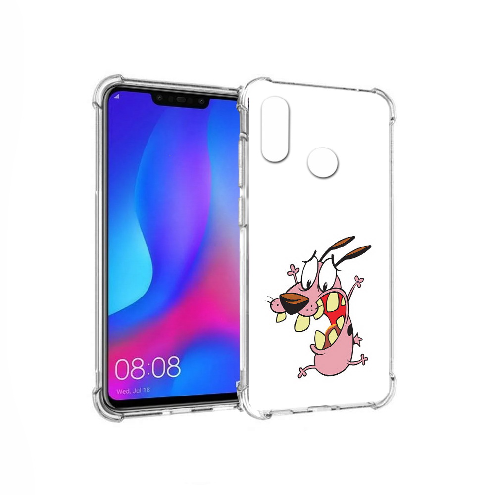 

Чехол MyPads Tocco для Huawei Nova 3 зубастый бобик (PT115710.27.371), Прозрачный, Tocco