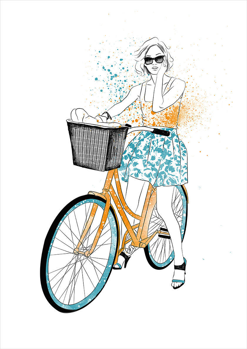 

Большой постер на стену Bike 40х50 см без рамы, CBBIKE