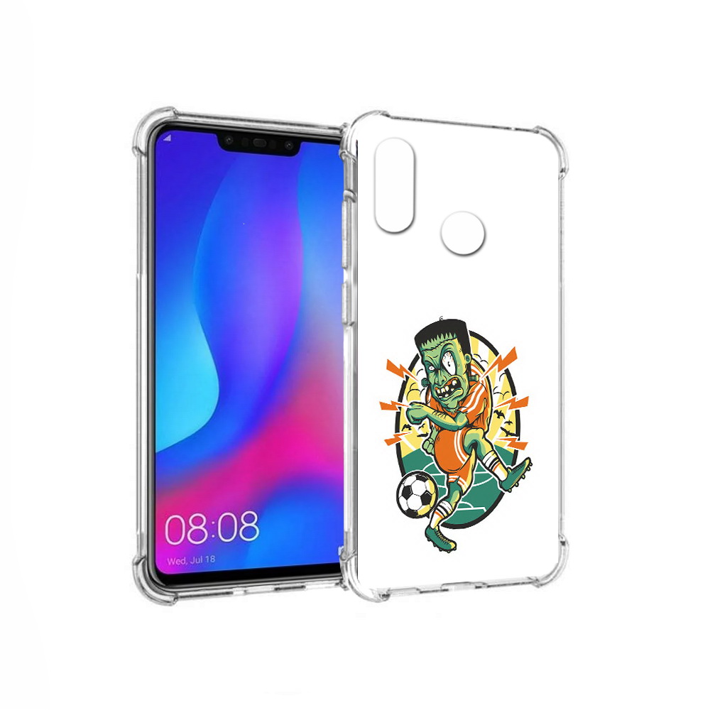 

Чехол MyPads Tocco для Huawei Nova 3 зомби футболист (PT115710.27.368), Прозрачный, Tocco