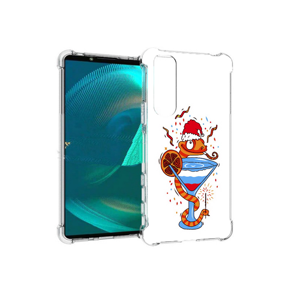 

Чехол MyPads Tocco для Sony Xperia 5 III змейка (PT172137.231.364), Прозрачный, Tocco