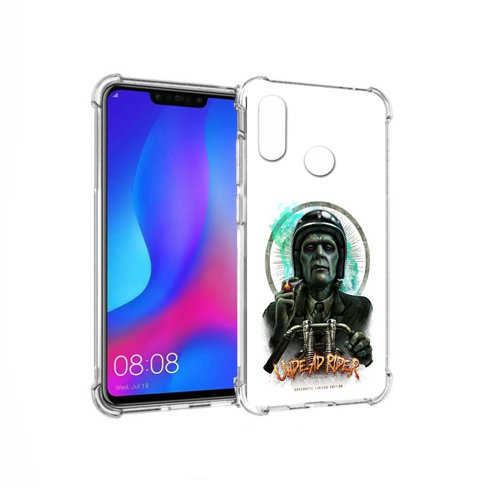 

Чехол MyPads Tocco для Huawei Nova 3 зеленый мужчина с сигаретой на мотоцикле, Прозрачный, Tocco