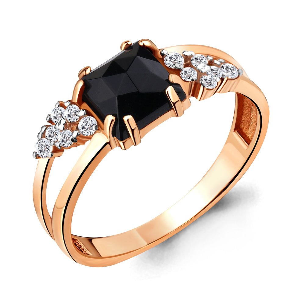 

Кольцо из серебра с фианитом/стеклом р. Aquamarine 68308АЧ, 68308АЧ_925_з