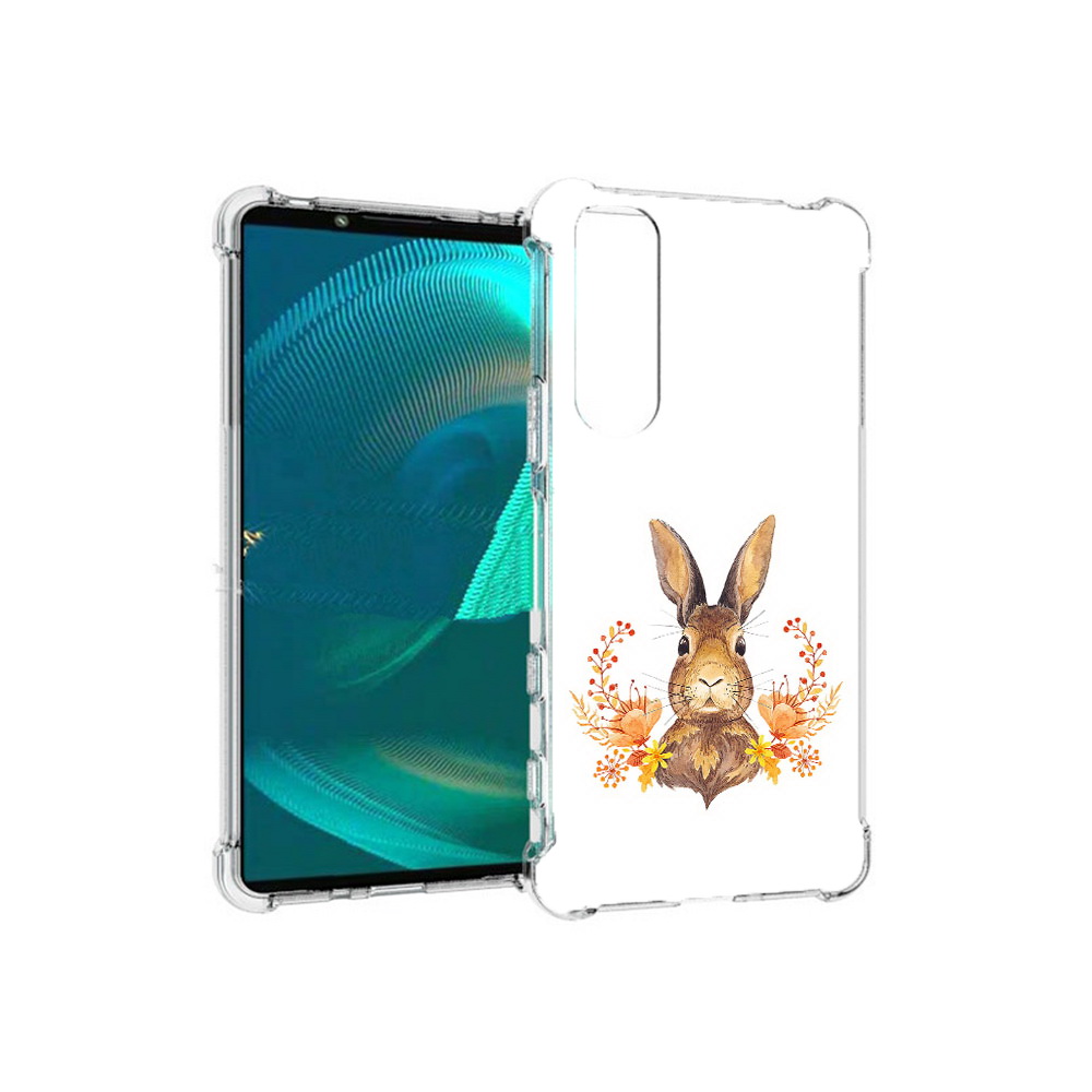 

Чехол MyPads Tocco для Sony Xperia 5 III зайка в цветах (PT172137.231.349), Прозрачный, Tocco