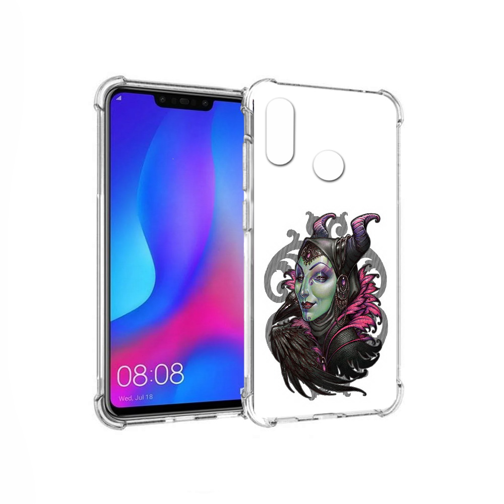 

Чехол MyPads Tocco для Huawei Nova 3 зеленая девушка с вороном (PT115710.27.357), Прозрачный, Tocco