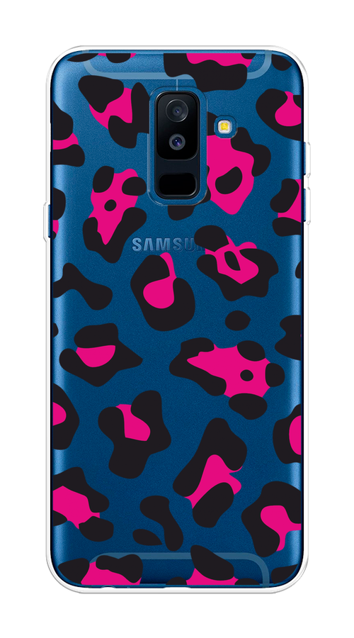 

Чехол на Samsung Galaxy A6 Plus "Pink cow spots", Черный;розовый, 26050-1